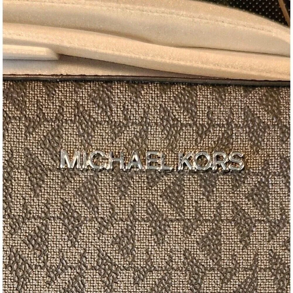 Michael Kors Jet Set Item Black Logo Crossbody Bag Purse‎ Handbag